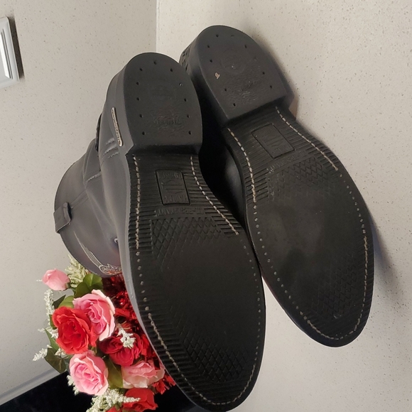 Mens HARLEY DAVIDSON leather boots (sz 10.5W) - Picture 7 of 8